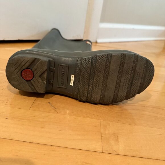 Hunter Boots Moss Green Shiney Size 6 - Picture 6 of 11